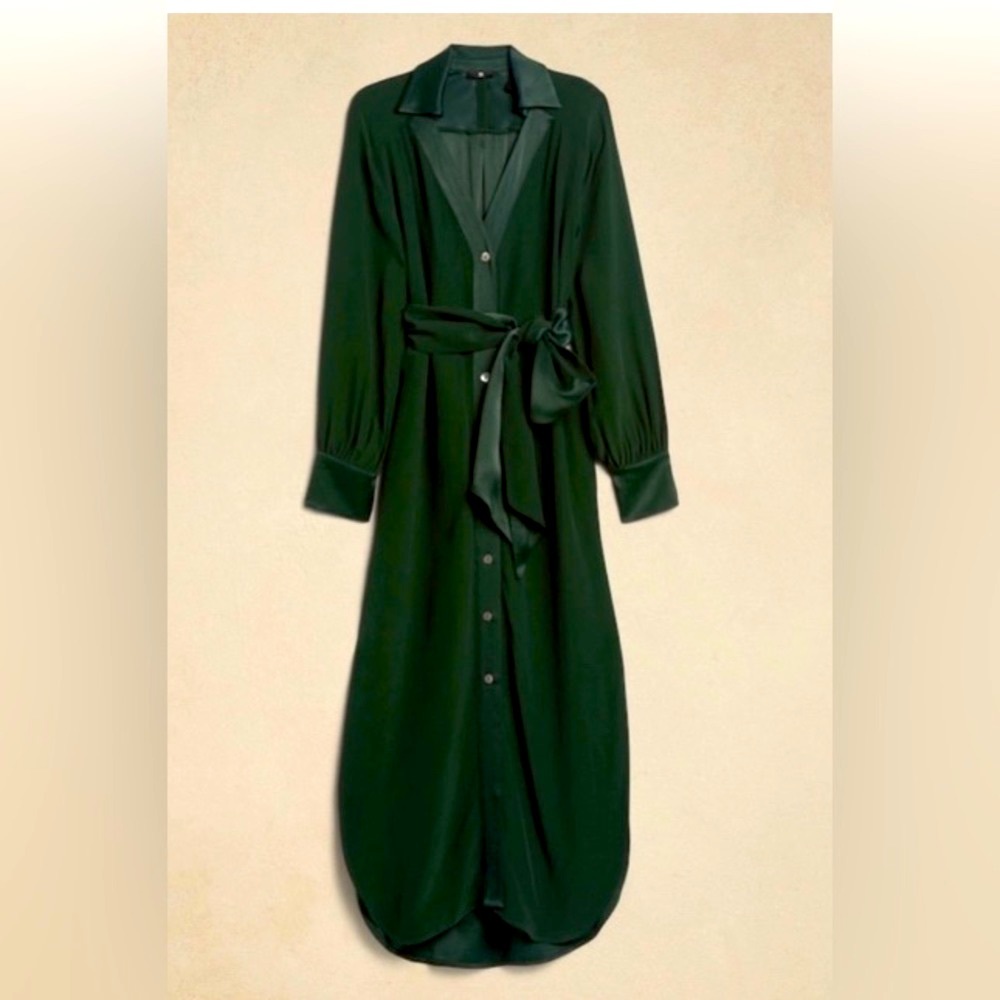 BANANA REPUBLIC FELISA MIDI SHIRTDRESS - Picture 4 of 7